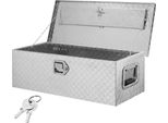 Vevor 762 X 330 X 244 Mm Cassetta Per Attrezzi Per Il Pianale Del Camion, Chiudibile A Chiave Cassetta Per Attrezzi Da 64 L Cassetta Per Attrezzi Per Il Deposito Di Attrezzi, Capacità Di Carico Di 30 Kg Organizzatore Di Cassette Per Attrezzi Per Camper, Auto, Ecc.