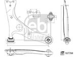 Braccio Posteriore Toyota Anteriore Rav-4 00-06 Pr Senza Perno