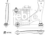 Braccio Posteriore Toyota Anteriore Rav-4 00-06 Sinistro Senza Perno