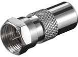 Goobay F Adapter F Stecker Auf Koax Stecker Zink 29.6 Mm (Bulk)