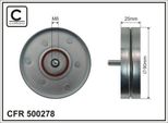 Caffaro 500278 Puleggia Folle Cinghia A V 90Mm Per Vw Transporter V Bus (7HB, 7HJ, 7EB, 7EJ, 7EF, 7EG, 7HF, 7EC) Multivan V Amarok Pickup Per Audi