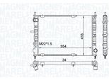 Magneti Marelli 350213154300 - Oe 46547089 Radiatore, Raffreddamento Motore Per Marea, Bravo, Brava