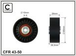 Caffaro 43-50 Puleggia Di Rinvio Cinghia Trapezoidale Dentata 85 Mm Per Opel Vectra C Caravan (Z02) Vectra C Limousine (Z02) Signum Cc (Z03) Vectra C Cc (Z02) Per Ford