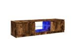 Mobile Tv Con Luci Led Rovere Fumé 140X40X35,5 Cm