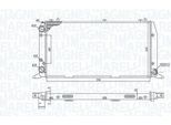 Magneti Marelli 350213188700 Radiatore Radiatore Acqua Radiatore Motore Per Audi 80 Berlina (8C2, B4) 80 (89, 89Q, 8A, B3) Cabriolet (8G7, B4) 80 Avant Coupe