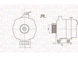 Magneti Marelli 063731780010 - Alternatore Per Fusion, Fiesta V