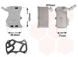 Van Wezel 30013727 Radiatore Olio Motore Adatto Per MERCEDES-BENZ Classe C Berlina (W204) Classe C Estate (S205) Classe C Berlina (W205)
