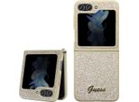 Guess Guhczf5Hggshd F731 Z Flip5 ZłOty/Gold Hardcase Glitter Script