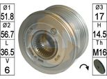 Era ZN5646 - Puleggia Alternatore Oe AM5Q 10A352 Aa Per C-Max, Focus Iii, Galaxy (WA6), Grand C-Max, Kuga Ii, Mondeo Iv, S-Max (WA6), S60 Ii (134), S80 Ii (124), V40 (525, 526), V60 I (155, 157), V70 Iii (135)