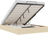 Vidaxl Ottoman Letto Senza Materasso Crema 140X190 Cm Tessuto