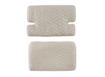 Roba Riduttore Di Seduta 2 Pezzi "Grigio Trapuntato"" - Accessori Per Seggiolone ""Nature Up"" - Cuscino Di Seduta Lavabile E Imbottito - Da 6 Mesi - Beige"