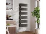 Emke Radiatore Elettrico Da Bagno Con Controllo Tramite App Wi-Fi Termostato Scaldasalviette 1599 X 600 Mm Antracite Portasciugamani 1000 W Asciugamani