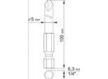Yato, Modello YT-0496, Punte Per Cacciavite Triwing (2 Pezzi: Nr1X100Mm, Nr3X100Mm), Codolo Esagonale Da 1/4", Strumento Durevole, Ideale Per Riparazioni E Manutenzione"