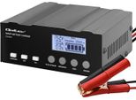 Qoltec Caricatore Intelligente A Microprocessore 12V | 12,6V | 24V | Raddrizzatore Con Funzione Di Riparazione Per Batterie Agm Gel Lifepo4 | Lcd