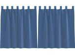 Vidaxl Tende In Voile Con Passanti 2 Pz. Blu Reale 140X140 Cm