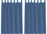 Vidaxl Tende In Voile Con Passanti 2 Pz. Blu Reale 140X175 Cm