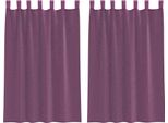 Vidaxl Tende In Voile Con Passanti 2 Pz. Viola 140X175 Cm