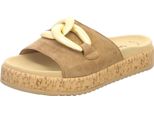 Mulo Da Donna Gabor Velour Noce Oro In Marrone, Misura 37