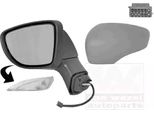 Van Wezel 4386807 Specchietto Esterno Specchietto Laterale Sinistro Per Renault Captur (J5, H5) Asferico Riscaldato Primerizzato
