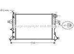 Prasco OLA2254 - Oe 1300189 Radiatore, Raffreddamento Motore Per Astra G, Zafira A
