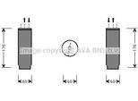 Prasco CRD073 - Oe 4798017 Essiccatore Per Aria Condizionata Per Voyager Iii (Gs), Voyager Iv