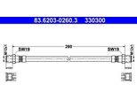 Ate 83.6203-0260.3 Tubo Flessibile Freno Adatto Per MERCEDES-BENZ Berlina (W124) Classe C Berlina (W202) 190 (W201) Berlina (W123) Sl (R129) Sl