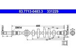 Ate 83.7713-0483.3 Tubo Freno Anteriore Per Audi Q5 (8RB)