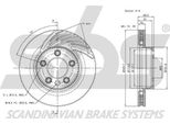 2X Sbs Tamburo Freno Posteriore Per Renault Laguna I B56_ 556_