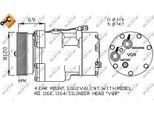 Nrf 32748 - Compressore Aria Condizionata Oe 98NW19D629AA Per Alhambra (7V), Sharan (7M)