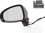 Van Wezel 0301817 Specchietto Retrovisore Esterno Sinistro Per Audi A1 Sportback (8XA, 8XF) Asferico Riscaldato Primerizzato
