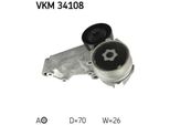Skf Vkm 34108 - Oe 1069359 Puleggia Tenditore, Cinghia A V Per Focus (Daw, Dbw), Focus (Dnw), Focus (Dfw), Tourneo Connect, Transit Connect
