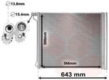 Van Wezel 06005474 Condensatore Climatizzatore Condensatore Climatizzatore Per Bmw X5 (E70) + Essiccatore