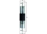 Mahle Kl 78 - Filtro Carburante Oe 13321405092 Per Serie 3 (E36), Z3 (E36)