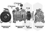 Van Wezel 0600K498 - Compressore Aria Condizionata Oe 64529223695 Per Serie 1 (F20), Serie 1 (F21), Serie 2 (F23), Serie 2 (F22, F87), Serie 3 (F30), Serie 3 Gt (F34), Serie 3 (F31), Serie 4 (F33), Serie 4 (F32, F82), Serie 4 (F36)