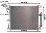 Van Wezel 13005403 - Condensatore Aria Condizionata Oe 921001FE0B Con Essiccatore Per Juke (F15)