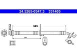 Ate 24.5265-0347.3 - Tubo Freno Oe 90947 W2018 Per Auris (E15), Avensis (T27)