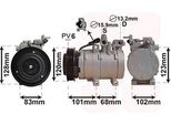 Van Wezel Compressore Aria Condizionata 8200K123 Per Hyundai Santa FÉ I (Sm) Trajet (Fo)
