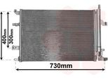 Van Wezel 59005138 - Oe 30648954 Condensatore Aria Condizionata Con Essiccatore Per S60 I (384), S80 I (184), V70 Ii (285), XC70 (295)