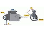 Bosch 0 986 018 561 Motorino Di Avviamento 1,3 Kw Per Mitsubishi Space Star (Dga) 12 V