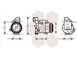 Van Wezel 3000K075 - Compressore Aria Condizionata Oe 230 5911 Per Classe A (W168), Vaneo (414)