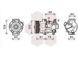 Van Wezel Compressore Aria Condizionata 5300K581 Per Toyota Avensis Estate (T25) Avensis (T25_)