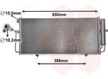 Van Wezel 51005078 Condensatore Climatizzatore Condensatore Climatizzatore Per Subaru Impreza Berlina (Gd) + Essiccatore
