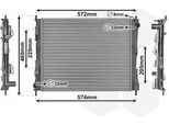 Van Wezel 43002374 - Oe 8200448552 Radiatore, Raffreddamento Motore Per Twingo Ii (CN0)