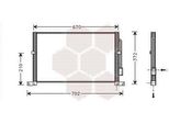 Van Wezel 18005302 Condensatore Climatizzatore Condensatore Climatizzatore Per Ford Mondeo Iii Station Wagon (Bwy)