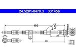 Ate 24.5281-0470.3 - Oe 58732 1D000 Tubo Freno Per Carens Iii (Un)