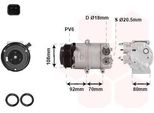 Van Wezel 1800K415 - Compressore Aria Condizionata Oe 1435790 Per Galaxy (WA6), Mondeo Iv, S-Max (WA6), S80 Ii (124)