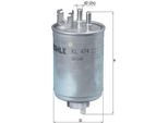 Mahle Kl 474 - Filtro Carburante Oe 71771373 Per Doblo, Palio, Punto, Strada