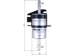 Mahle Kl 238 - Oe 46416684 Filtro Carburante Per Siena, Palio, Seicento, Strada
