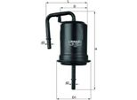 Mahle Kl 517 - Filtro Carburante Oe BP4W 13 4809U Per MX-5 Ii (Nb), MX-5 I (Na)