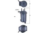 Mahle Kl 632D - Filtro Carburante Oe 1640000Q0K Per Juke (F15), Note (E11, NE11), Thalia I (Lb), Thalia Ii (Lu), Clio Ii, Kangoo (Kc), Kangoo (Fc)